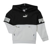 textil Pige Sweatshirts Puma PUMA POWER BEST HOODIE Sort / Hvid