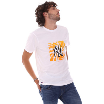 textil Herre T-shirts m. korte ærmer New-Era 12720170 hvid