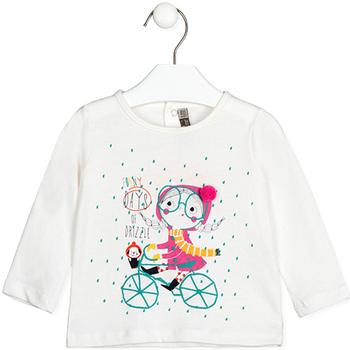 textil Børn Langærmede T-shirts Losan 128-1009AL hvid