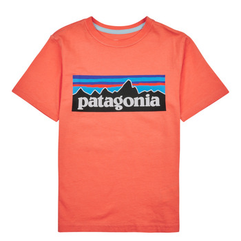 textil Børn T-shirts m. korte ærmer Patagonia BOYS LOGO T-SHIRT Koral
