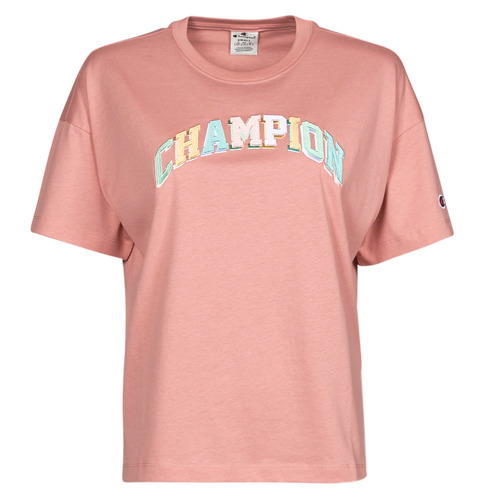 Champion 115190 Pink - Gratis fragt Spartoo.dk ! - textil T-shirts m. Dame 195,00 Kr