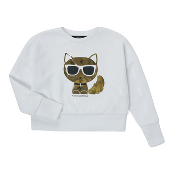 textil Pige Sweatshirts Karl Lagerfeld UNIFIERE Hvid