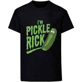 textil Langærmede T-shirts Rick And Morty  Sort