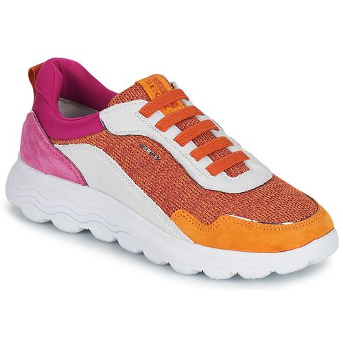 Geox SPHERICA D Pink / Orange - Gratis fragt | Spartoo.dk ! Sko Lave sneakers Dame 569,00 Kr
