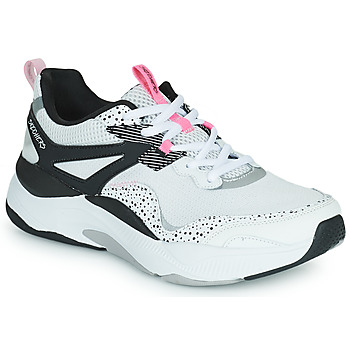 Sko Dame Lave sneakers Skechers D'LITES 4.0 Hvid / Sort / Pink