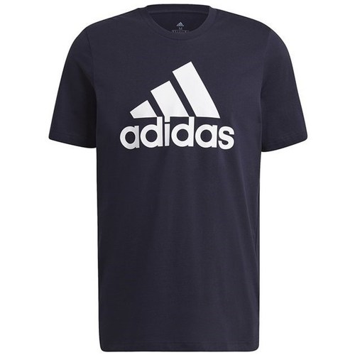 textil Herre T-shirts m. korte ærmer adidas Originals Essentials Big Logo Tee Marineblå