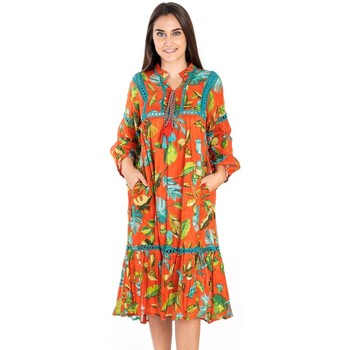 textil Dame Kjoler Isla Bonita By Sigris Kjole Orange
