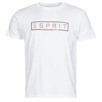 textil Herre T-shirts m. korte ærmer Esprit BCI N cn aw ss Hvid
