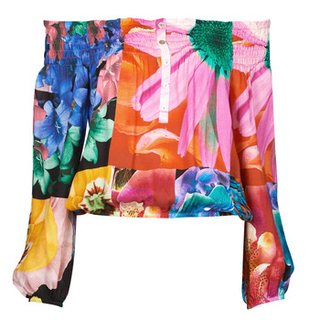 textil Dame Toppe / Bluser Desigual BLUS_TRAVIS Flerfarvet
