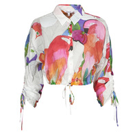 textil Dame Skjorter / Skjortebluser Desigual CAM_KAILUA Hvid / Flerfarvet