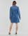 textil Dame Korte kjoler Desigual VEST_MICKEY PATCH Blå / Medium