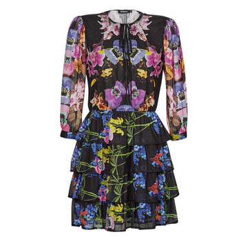 textil Dame Korte kjoler Desigual VEST_LYON Sort / Flerfarvet