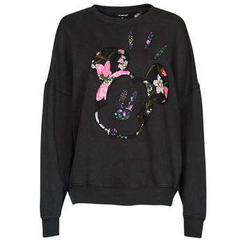 textil Dame Sweatshirts Desigual SWEAT_MICKEY PATCH FLOWER Sort