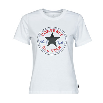 textil Dame T-shirts m. korte ærmer Converse Chuck Patch Classic Tee Hvid