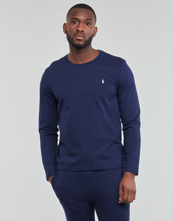 textil Herre Langærmede T-shirts Polo Ralph Lauren LS CREW Marineblå