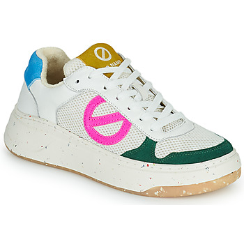 Sko Dame Lave sneakers No Name BRIDGET SNEAKER Hvid / Pink / Grøn