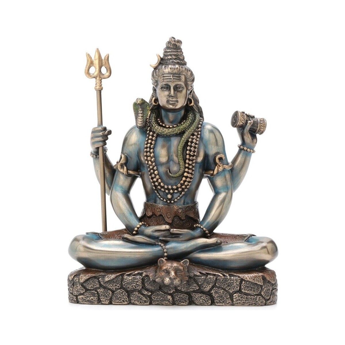 Indretning Små statuer og figurer Signes Grimalt Siddende Shiva -Figur Kaki