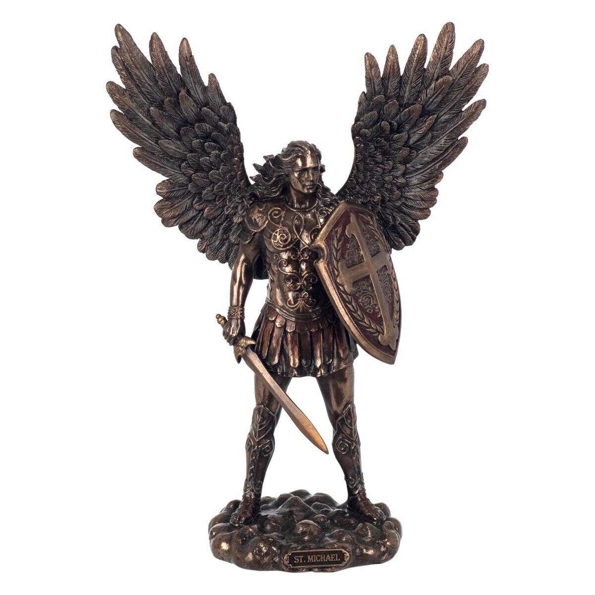 Indretning Små statuer og figurer Signes Grimalt Sankt Michael, Ærkeenglen -Figuren Kaki