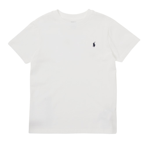 textil Børn T-shirts m. korte ærmer Polo Ralph Lauren LILLOU Hvid