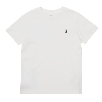 textil Dreng T-shirts m. korte ærmer Polo Ralph Lauren LILLOU Hvid
