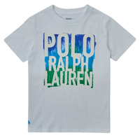 textil Dreng T-shirts m. korte ærmer Polo Ralph Lauren GIMMO Hvid