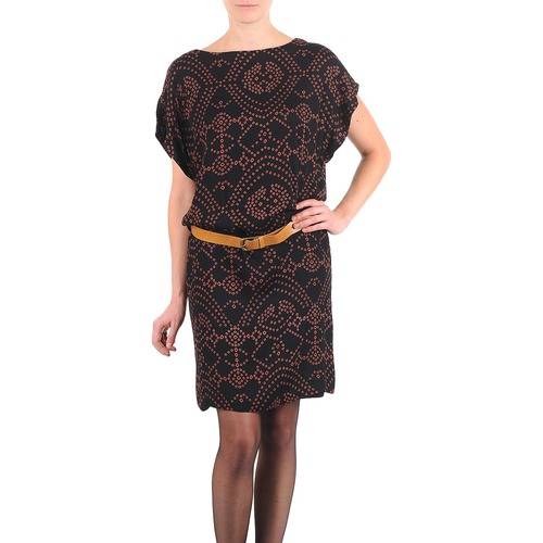 Antik Batik QUINN Sort Gratis fragt ! - textil Korte kjoler Dame 1252,00 Kr