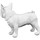 Indretning Små statuer og figurer Signes Grimalt Fransk Bulldog Figur Hvid