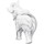 Indretning Små statuer og figurer Signes Grimalt Elefantfigur Hvid
