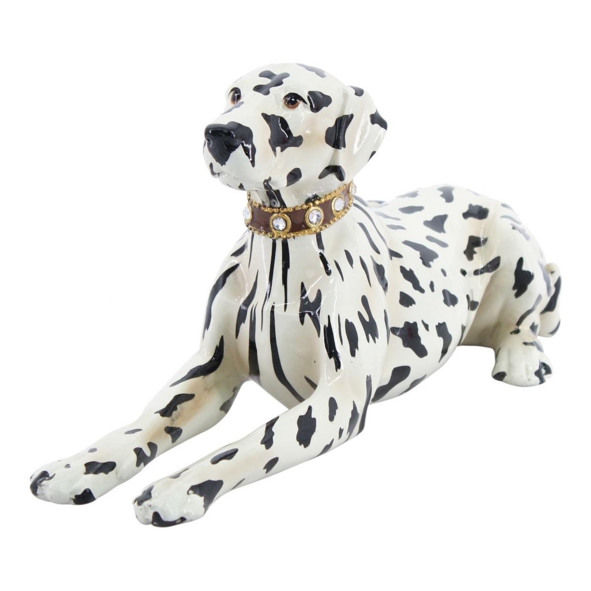 Indretning Små statuer og figurer Signes Grimalt Dalmatinerhundfigur Hvid