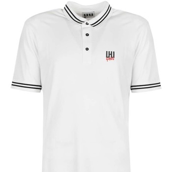 textil Herre Polo-t-shirts m. korte ærmer Les Hommes UIT501 730U | LHU Gang Hvid