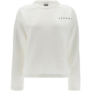 textil Dame Sweatshirts Freddy F1WSLS11 Hvid