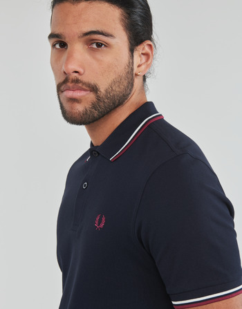 Fred Perry TWIN TIPPED FRED PERRY SHIRT Marineblå / Bordeaux