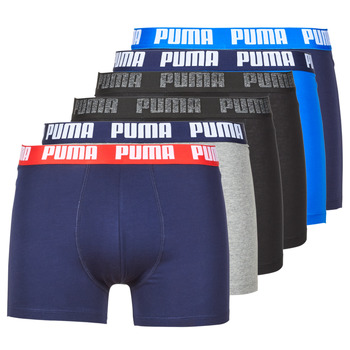 Undertøj Herre Trunks Puma PUMA BASIC X6 Sort / Blå / Marineblå / Grå