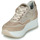 Sko Dame Lave sneakers NeroGiardini E218060D-702 Beige / Guld