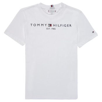 textil Børn T-shirts m. korte ærmer Tommy Hilfiger GRANABLA Hvid