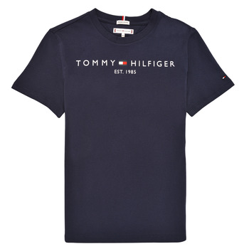 textil Børn T-shirts m. korte ærmer Tommy Hilfiger GRENOBLI Marineblå