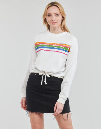 textil Dame Sweatshirts Roxy FEELING SALTY CREW A Hvid