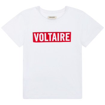 textil Dreng T-shirts m. korte ærmer Zadig & Voltaire EPICEE Hvid