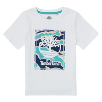 textil Dreng T-shirts m. korte ærmer Timberland NANARO Hvid