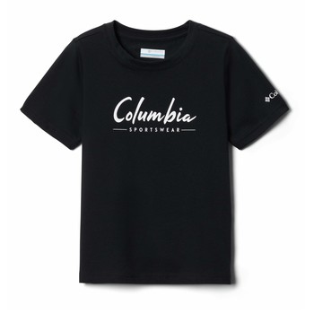 textil Dreng T-shirts m. korte ærmer Columbia VALLEY CREEK SS GRAPHIC SHIRT Sort