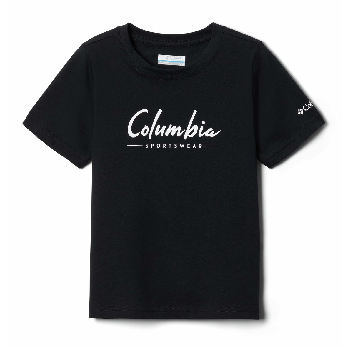 textil Dreng T-shirts m. korte ærmer Columbia VALLEY CREEK SS GRAPHIC SHIRT Sort