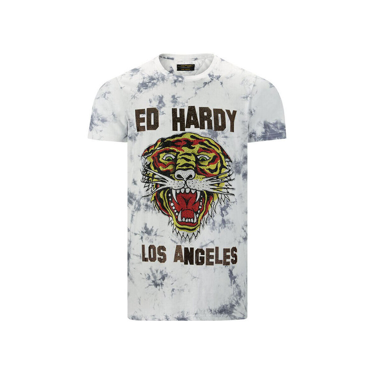 textil Herre T-shirts m. korte ærmer Ed Hardy Los tigre t-shirt white Hvid