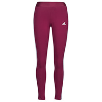 textil Dame Leggings Adidas Sportswear 3 Stripes Leggings Legacy / Bordeaux / Hvid
