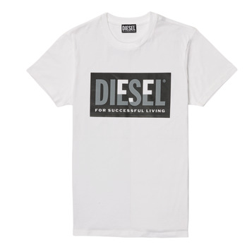 textil Børn T-shirts m. korte ærmer Diesel TMILEY Hvid