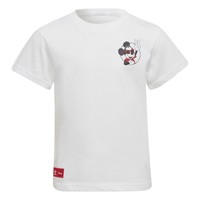 textil Børn T-shirts m. korte ærmer adidas Originals CASSI Hvid