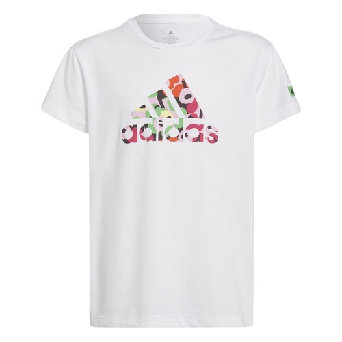 textil Pige T-shirts m. korte ærmer Adidas Sportswear ELOISHA Hvid