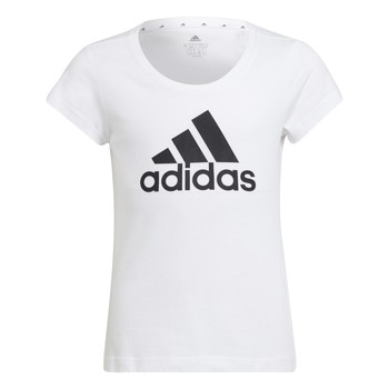 textil Pige T-shirts m. korte ærmer Adidas Sportswear FEDELINE Hvid