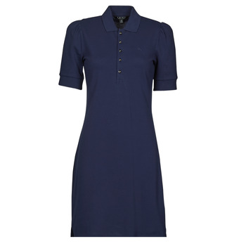 textil Dame Korte kjoler Lauren Ralph Lauren CHACE-SHORT SLEEVE-CASUAL DRESS Marineblå