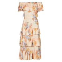 textil Dame Lange kjoler Lauren Ralph Lauren HAMAR-SHORT SLEEVE-DAY DRESS Flerfarvet