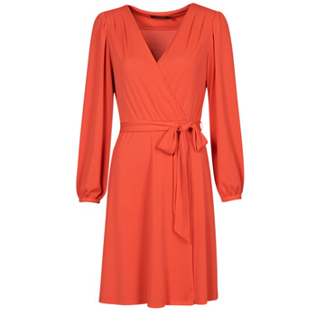 textil Dame Korte kjoler Lauren Ralph Lauren SHAVILYA-LONG SLEEVE-DAY DRESS Orange